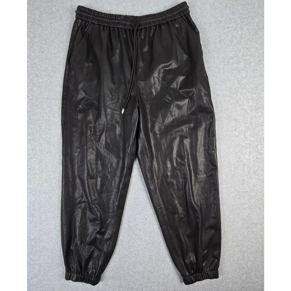 🌼Blank NYC Pants Womens Size 30 Faux Leather Joggers Black